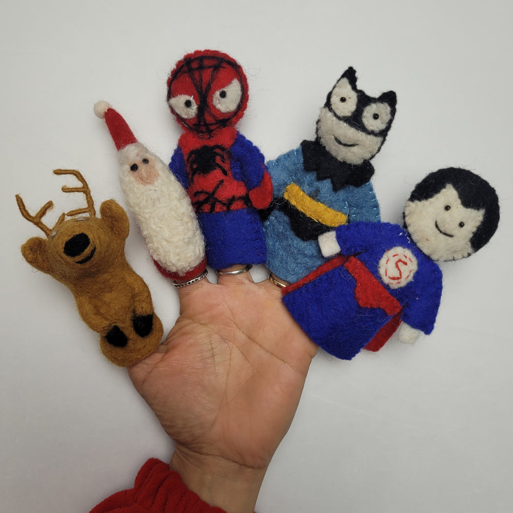 Felted finger puppets MIXED