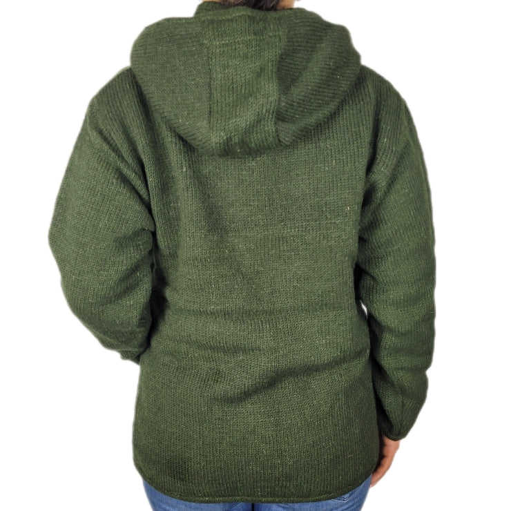 Hood Pull Over Dark Green